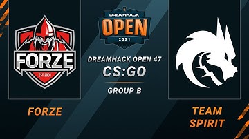 CS:GO - forZe vs. Team Spirit [Ancient] Map 1 - DreamHack Open 47 - Group B