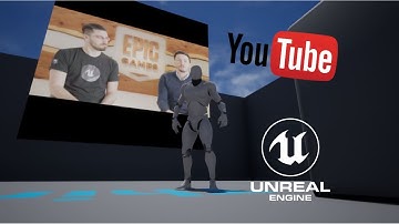 How to show a YouTube video in unreal engine 3d