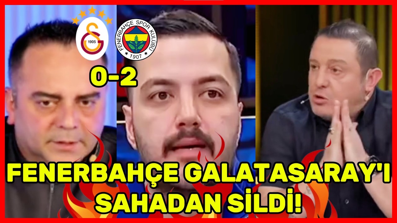 Galatasaray 0-2 Fenerbahçe Maçı Sonrası Yorumcuların Tepkileri!🤯🔥