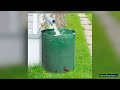 50 Gallon Folding Rain Barrel Water Collector Green Ultra Compact