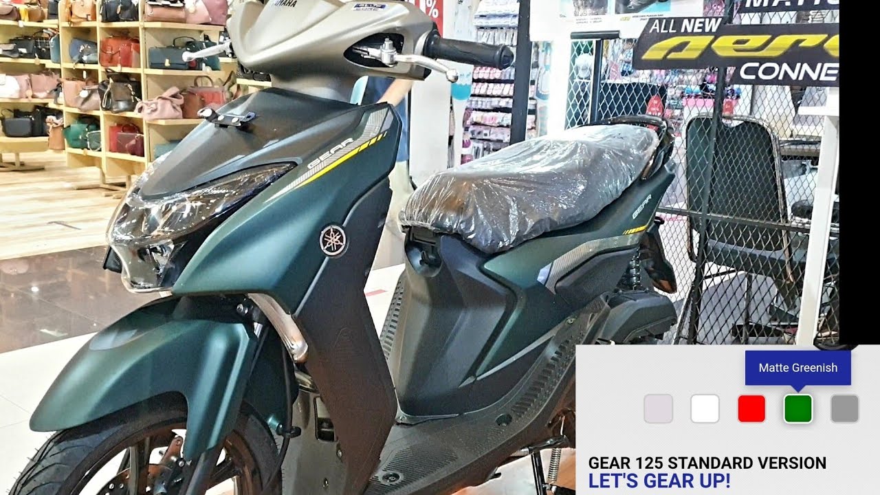 Yamaha GeAR 125 STANDART Matte GREENISH YouTube