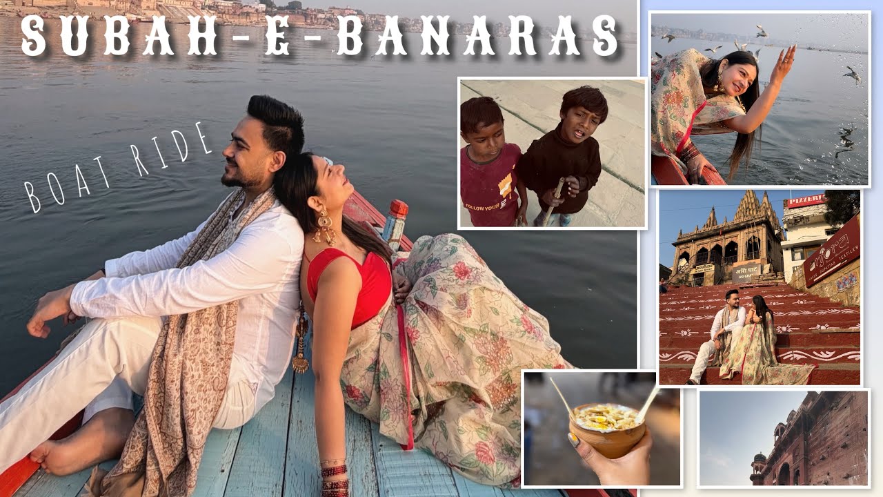 Subah-e-Banaras || witnessed morning Ganga Aarti at Assi ghat || Boat ride ✨♥️