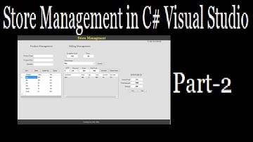 Store Management system in C# Visual Studio Part 2 by Rohit programming zone