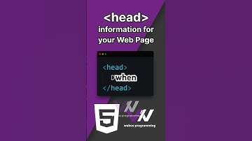 head Tag – meta-information about your page
