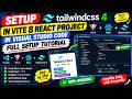 How to Setup Tailwind CSS 4 in Vite 8 React Project in Visual Studio Code – Full Setup Tutorial