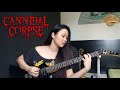 Cannibal Corpse - Frantic Disembowelment (guitar cover by Isabela Moriki)