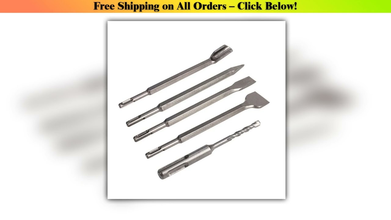 17Pcs/Set Electric Hammer SDS Plus Drill Bit Set 110/160/200/250mm for Concrete Wall Brick Block