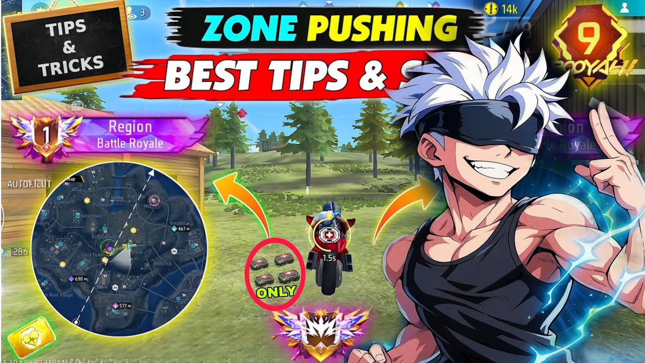 How to do ZONE PUSHING💯WITH ONLY 4 SUPER MEDIKITS🤯AFTER OB50 UPDATE🤩 