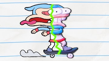 Skater Boy Turns to CLAY! | Cartoons for Kids | Boy & Dragon Compilations
