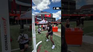 Kyle Pitts Sr. tries the reaction challenge 👀🤣 #football #atlantafalcons
