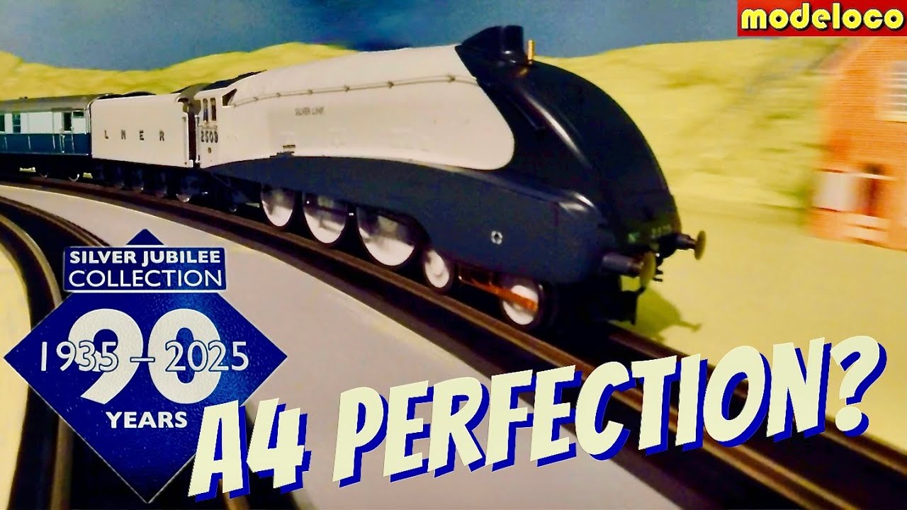 Обзор 90-летнего юбилея Hornby A4 SILVER LINK и впечатляющий запуск модельной железной дороги с п...
