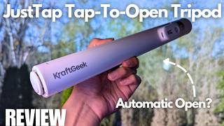REVIEW: JustTap Tap-To-Open Automatic Tripod - Best Smartphone Tripod Selfie Stick? (KraftGeek) screenshot 1