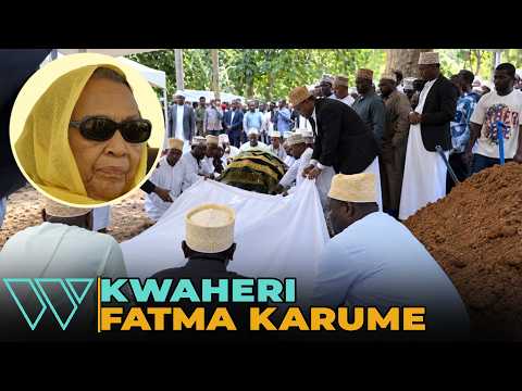 SAFARI YA MWISHO YA FATMA KARUME, MWILI WAKE UKIFUKIWA KABURINI