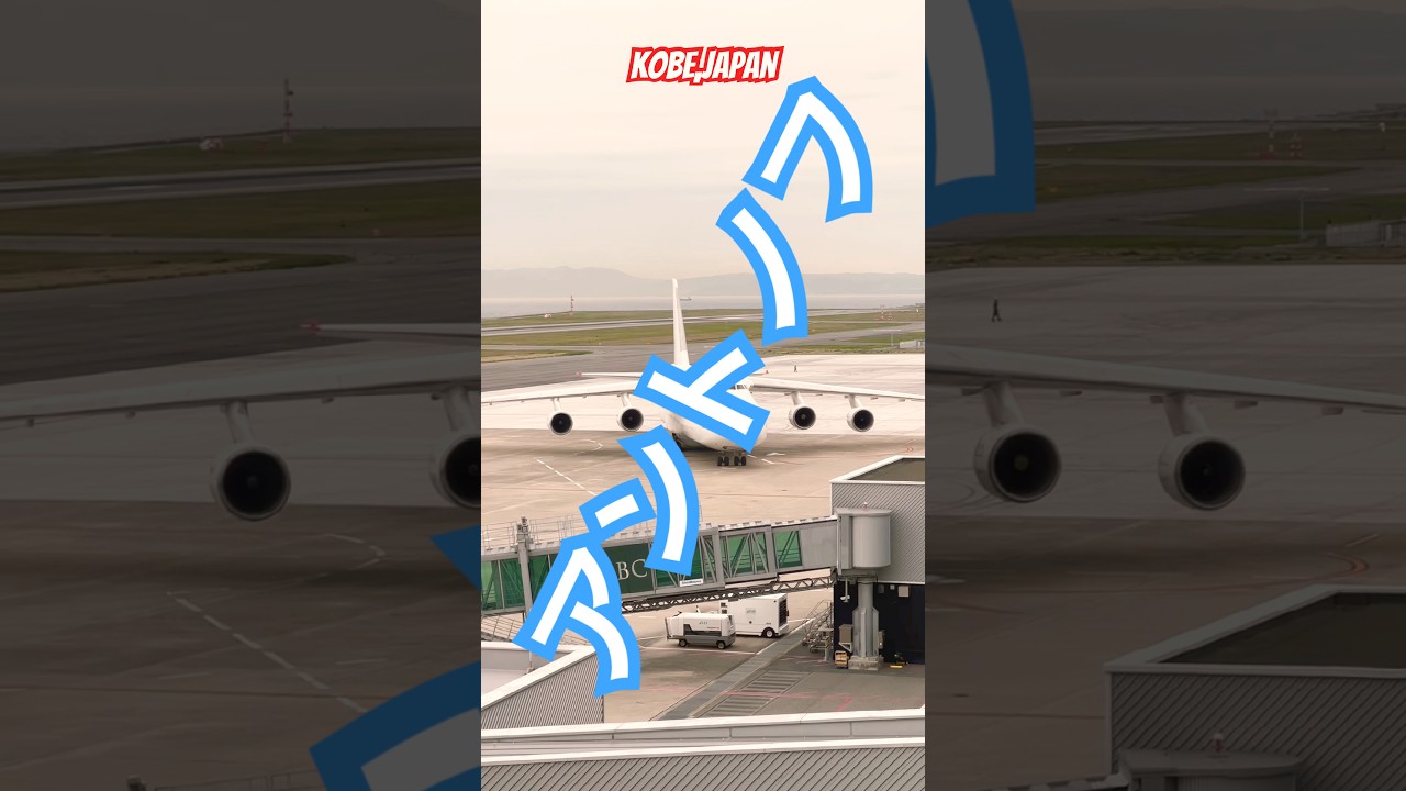 21秒|飛行機動画| アントノフ |神戸空港