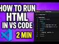 How to Run HTML in VS Code in 2 Minute ⚡ | Beginner Tutorial 2025