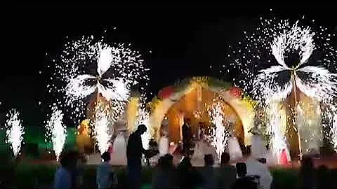 Amazing wedding varmala stage entry in ujjain @7772939777 Buddham Events