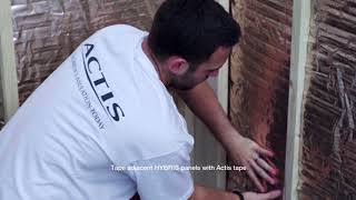 Wall - Installing HYBRIS behind timbers