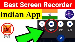 Mobile की स्क्रीन रिकॉर्ड करें। Best Indian Screen Recording App for android !! #Boycottchina screenshot 5