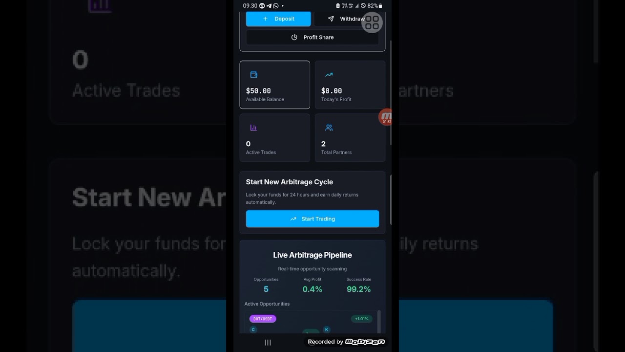 VIDEO TUTORIAL DEPOSIT DAN START TRADING ARBITRASE ARBNIX UNTUK MENGHASILKAN 2%~5% PERHARI NYA