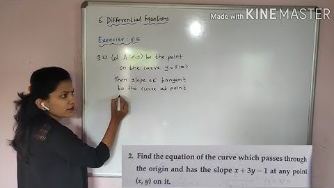 Differential Equations/ last video/Exercise 6.5/Q.no.2 to 5