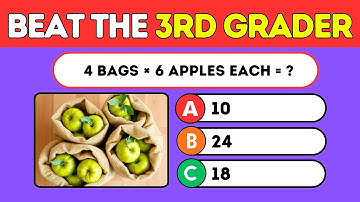 Are You Smarter Than a 3rd Grader 🧠📚 Math Quiz for Grade 3
