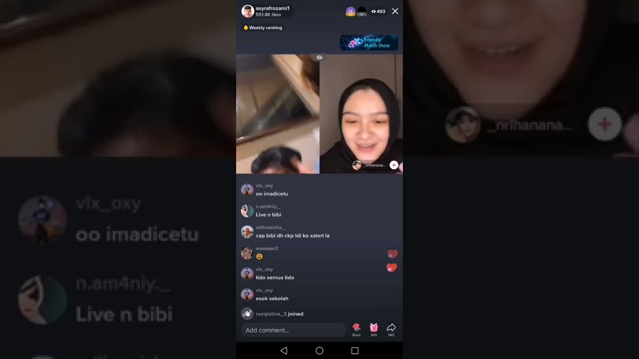 asyraf's live - bibi masuk gaisss