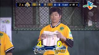 20130718 CPBL 象 VS. 獅 2上 張正偉中間方向穿越安打1分打點