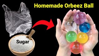 How to make orbeez with Plasticbag/DIY colourful waterballs/Homemade Crazy ball/Diy Bouncy ball#ball screenshot 4