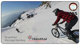 Allalin Glacier Bike Downhill 2019 Ersatz Alpentower Hasliberg extrem snow geil