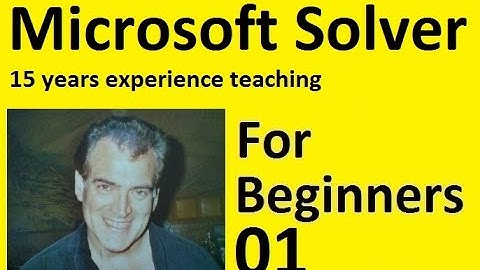 Microsoft Excel Solver Installing the Solver Add-In Part 1 of 3