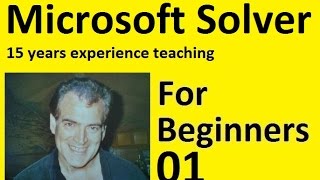 Microsoft Excel Solver Installing the Solver Add-In Part 1 of 3