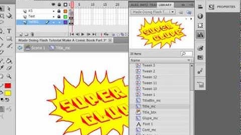 Flash CS5 Tutorial Make A Comic Book Part 3.avi
