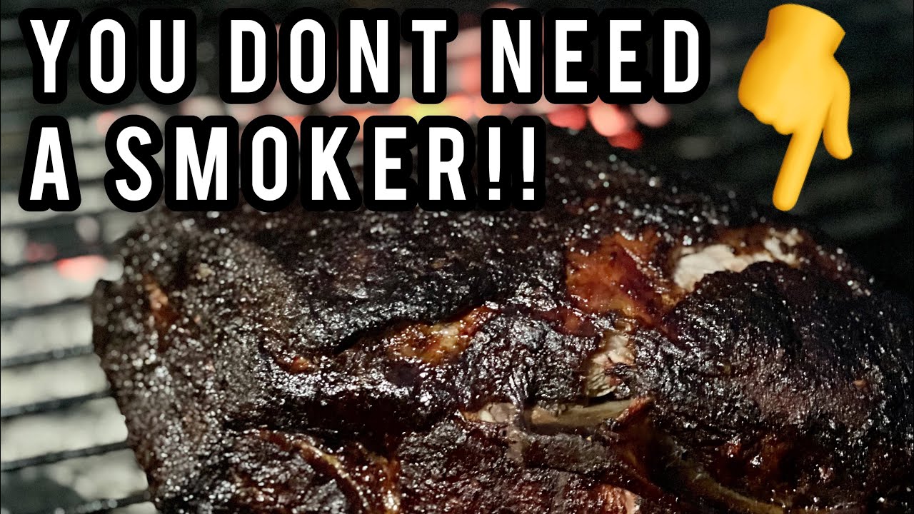 Smoking a Pork Shoulder on a Charcoal Grill YouTube