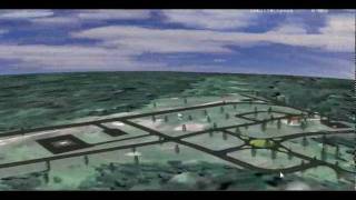 Vehicle driving simulation using OpenSceneGraph ( Orbit view )