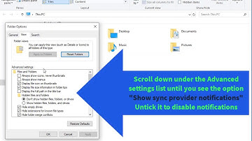 How to Disable Notifications in File Explorer in Windows 10 Sync Provider Notifications