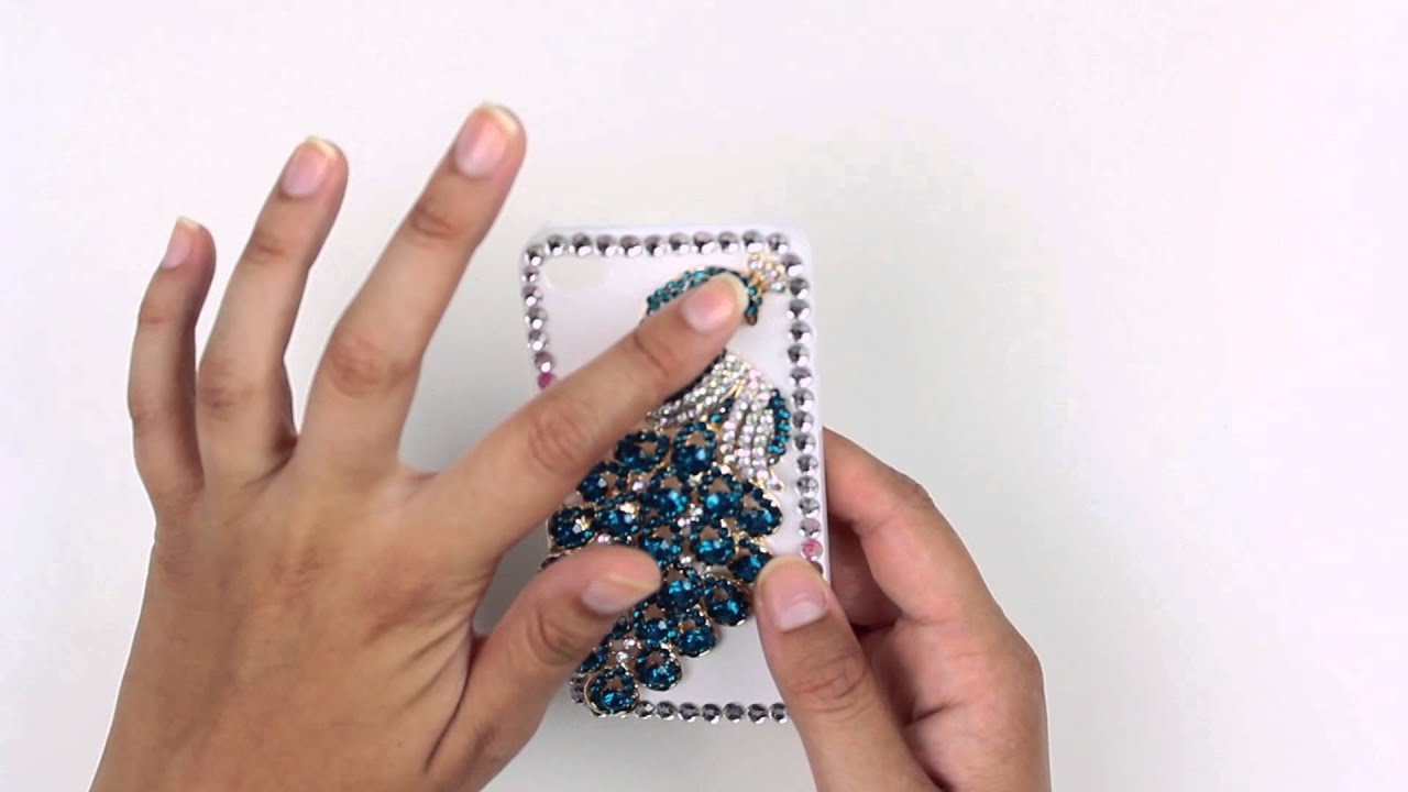 Apple iPhone 4/4S Luxury Diamond 3D Peacock Shell Video Review