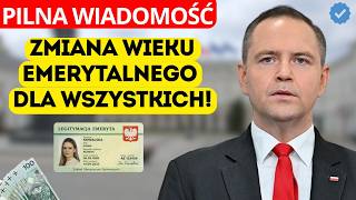🚨 Od 1 CZERWCA nowe zasady! Prezydent podpisał ustawę o zmianie wieku emerytalnego!