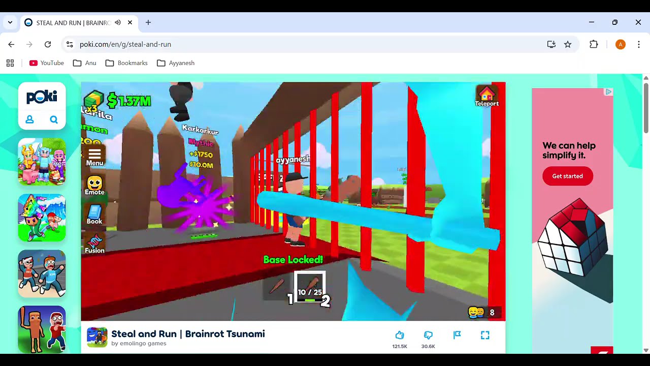 Steal and Run - Part 4 including escape Tsunami for Brainrots!