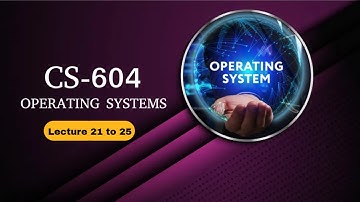 CS604 Operating Systems | Short Lectures | Lecture 21 to 25 | Final-Term 2025
