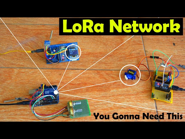 Arduino LoRa Network, Master Arduino LoRa to Multiple Arduino Lora Nodes, LoRa End Nodes, RA02 Lora