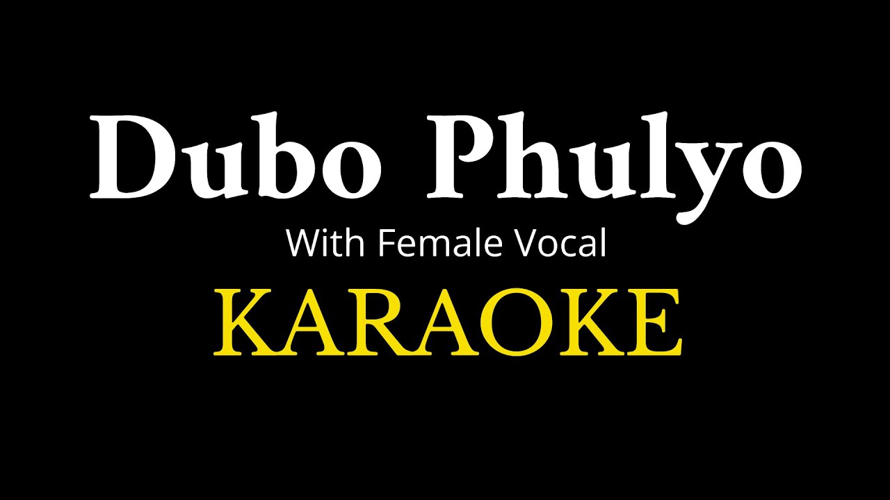 Dubo Phulyo Karaoke with lyrics Female Vocal Included