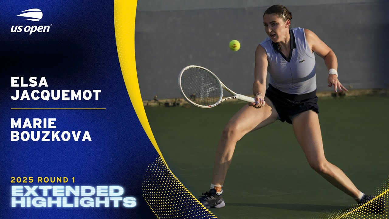 Elsa Jacquemot vs. Marie Bouzkova Extended Highlights | 2025 US Open Round 1