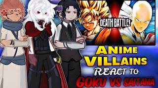 Download lagu 🇺🇸🇧🇷🇲🇽 Anime Villains reacts to Goku Vs Saitama || DEATH BATTLE ||
