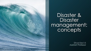 Disaster Management: Concepts | part 1