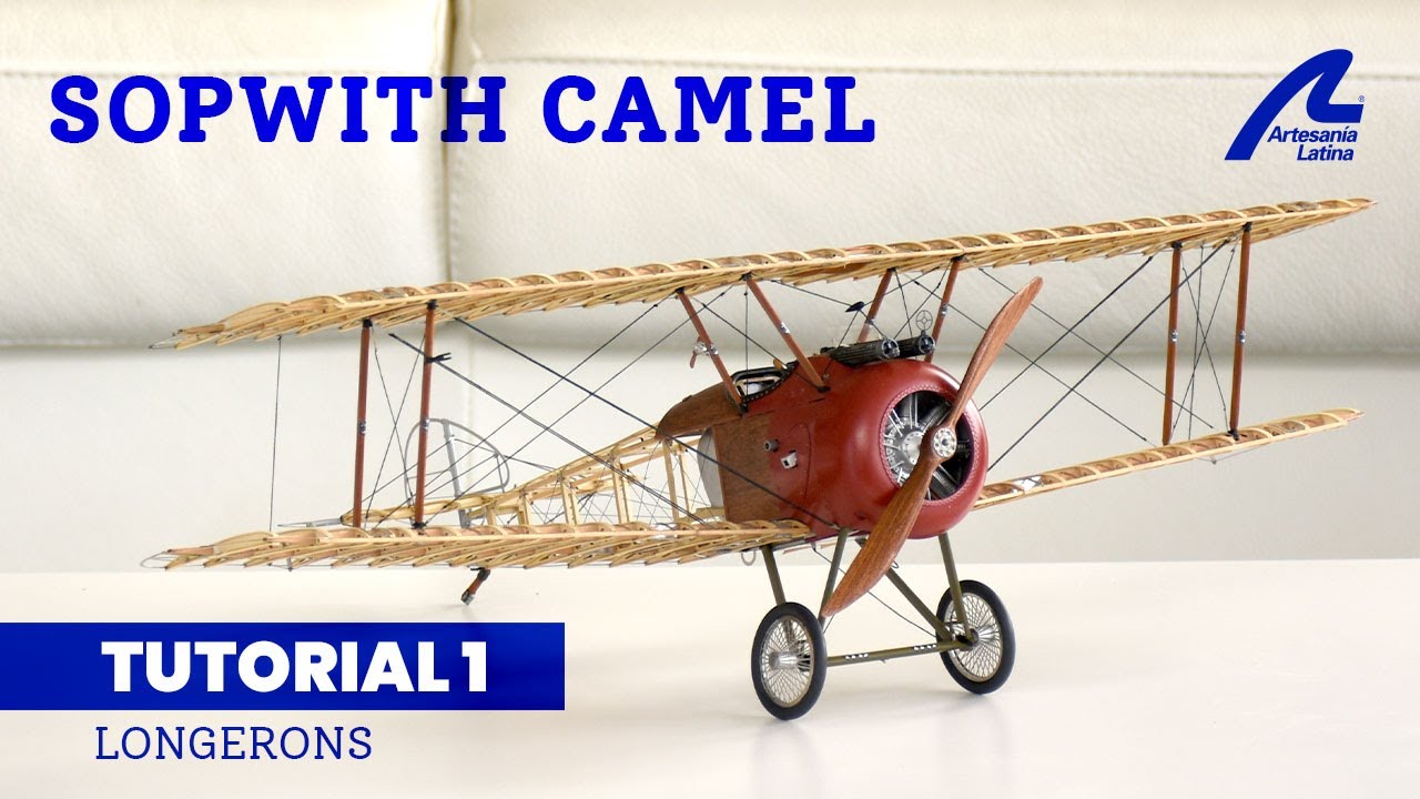 Maquette d'avion en bois SOPWITH CAMEL F1 1/16