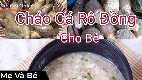 Cách Nấu Cháo Cá Rô Đồng Cho Bé Không Tanh