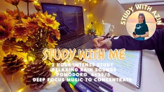 2Hour Intense Study DeepFocus Pomodoro 25/5ㅣAmbient Study Music to ConcentrateㅣIncrease Productivity by Study with Azin 67 views 2 weeks ago 2 hours