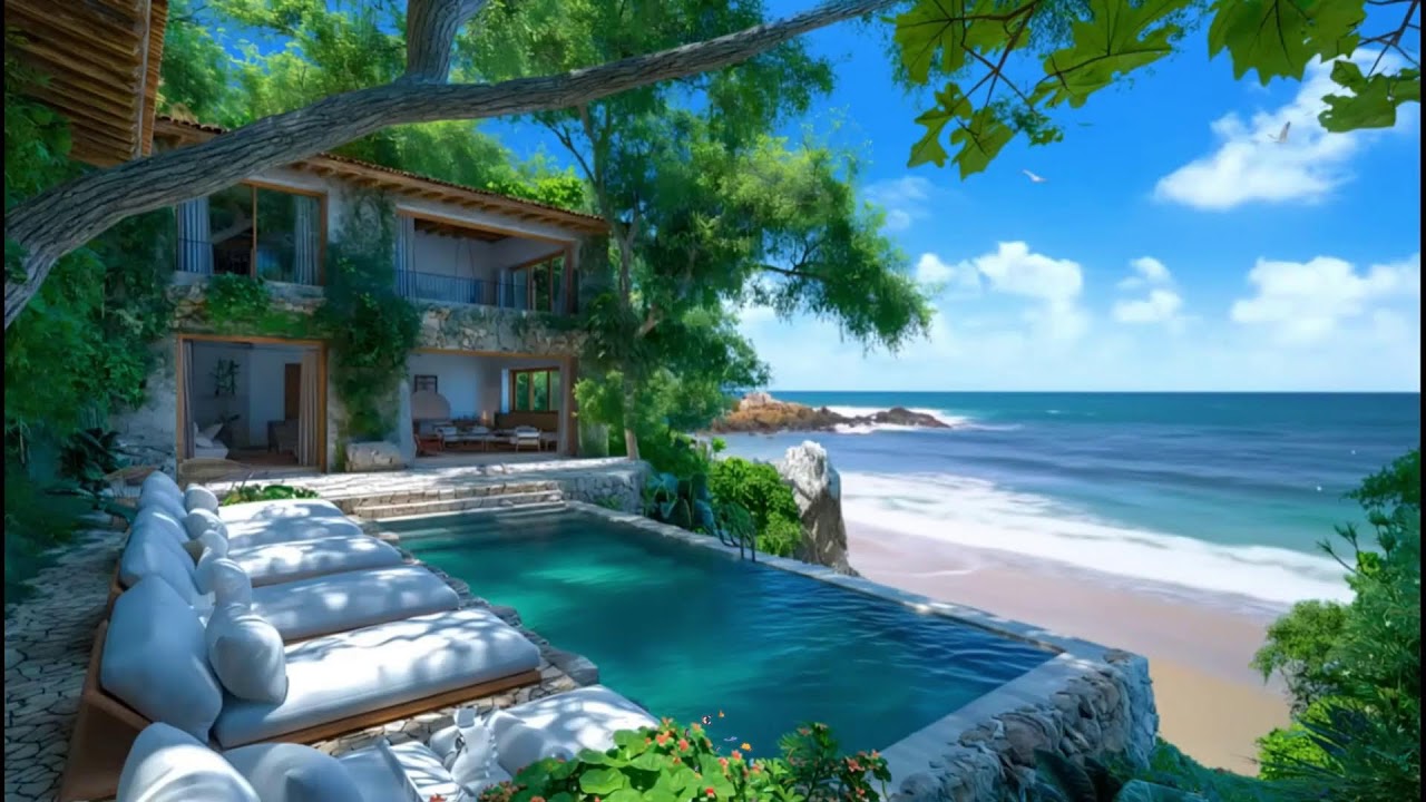 Relaxing Bossa Nova Jazz 🌊 Coastal Night Melodies for Deep Focus, Quiet Minds & Soft Tranquility ✨