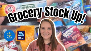 HUGE $200 GROCERY HAUL 🍓 Walmart + Aldi + Ollie’s Discount Finds!
