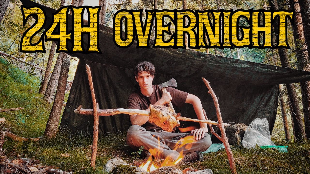 24h Overnighter - Duo | Bushcraft | Biwak | leckeres Essen outdoor kochen | im Wald Übernachten